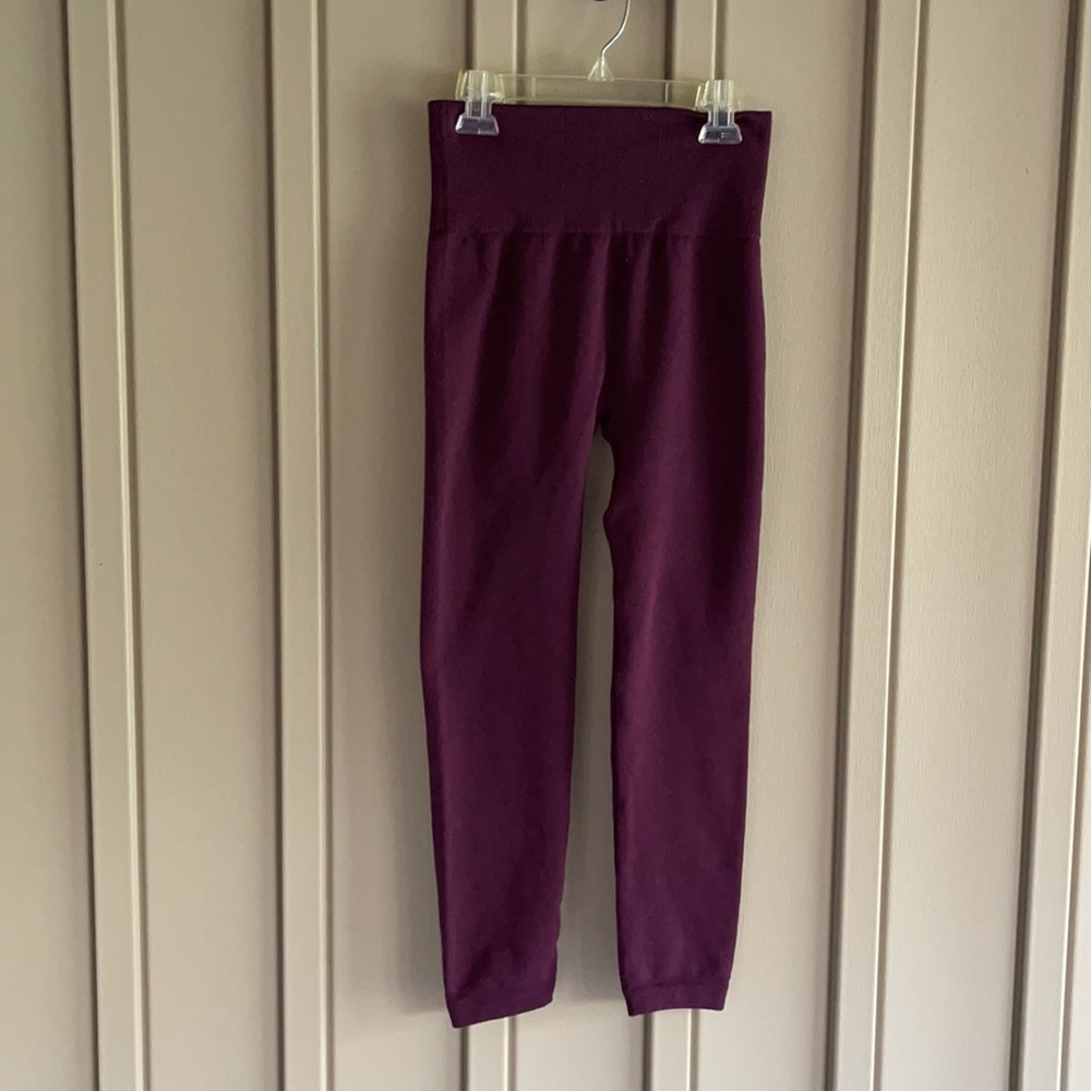 Purple Fleece Lined Leggings One Size Fits All